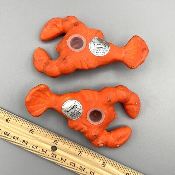 Crawdad Crayfish Salt and Pepper Shakers Anthropomorphic Vintage Kitchen MCM - Picture 3 of 7